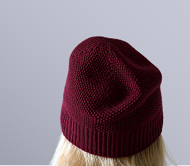 Simple Moss Stitch Hat