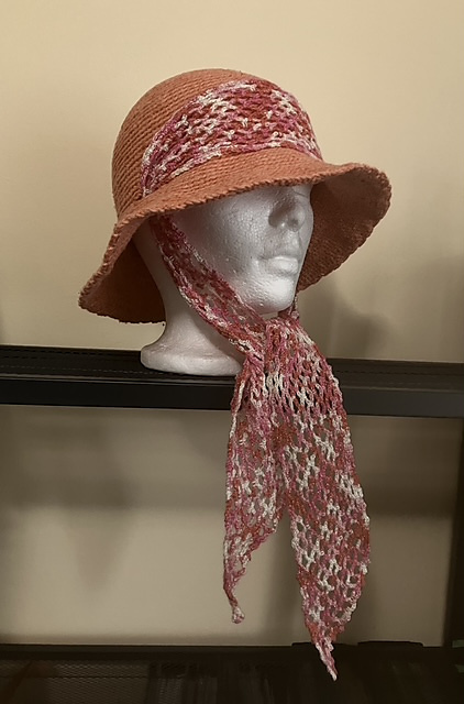 Hat with Scarf Tie