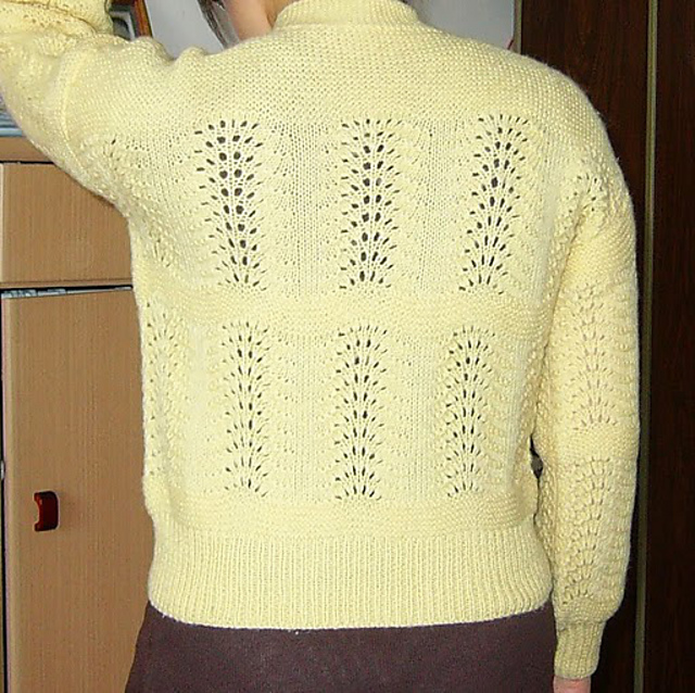 Sweater with Lace Pattern