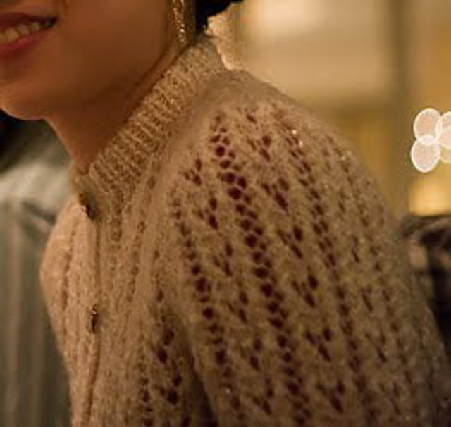 Lace Stitch Jacket with Peplum