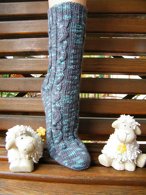 Socken Beschwipste Linien