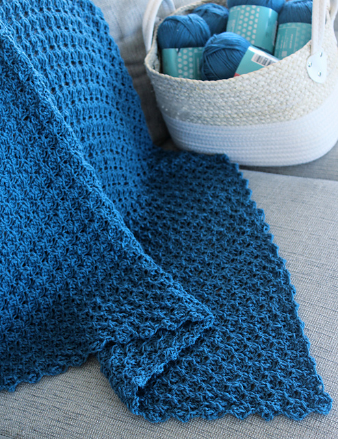 Knit-Look C2C Blanket or Scarf