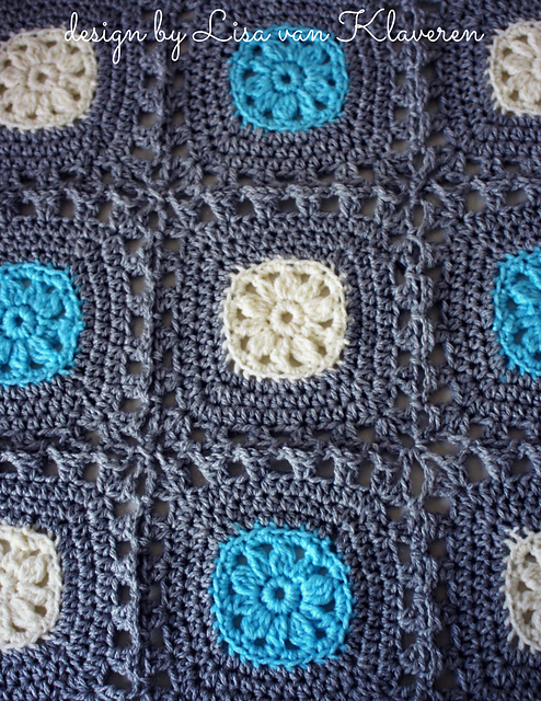 Flower Motif Throw