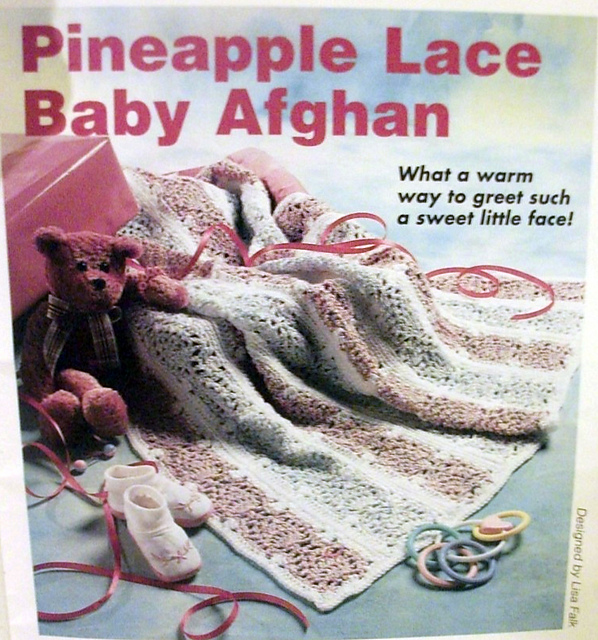 Pineapple Lace Baby Afghan