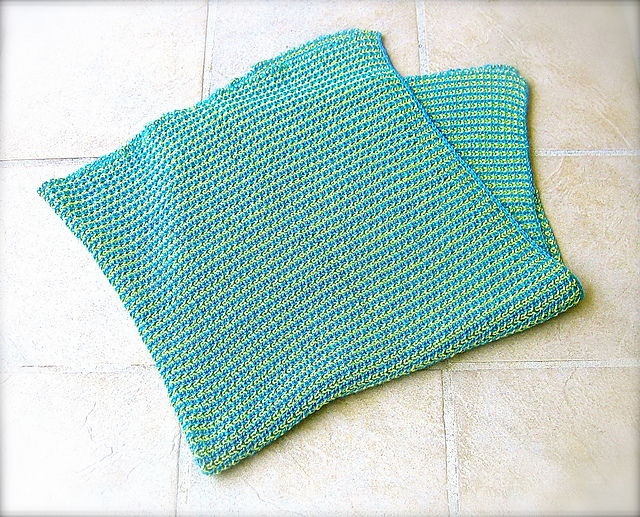 Brioche Stripe Blanket