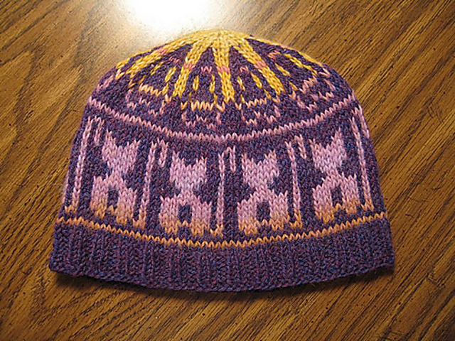 Cat's Meow Knit Hat