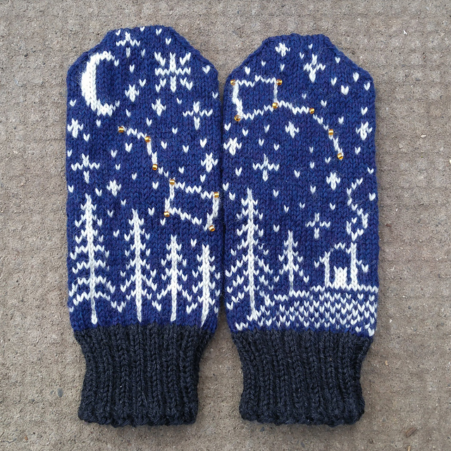 Night Sky Mittens