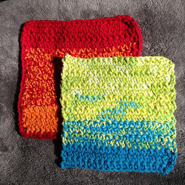 Crazy Ombré potholder