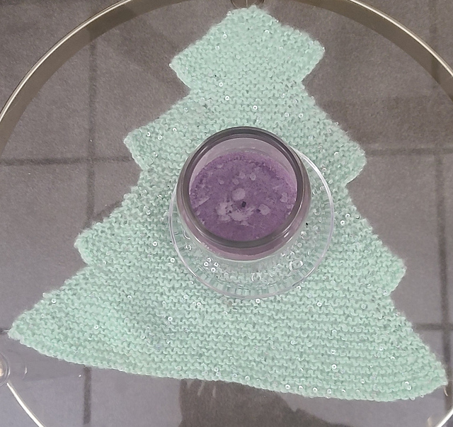 Holly's Christmas Tree Dishcloth