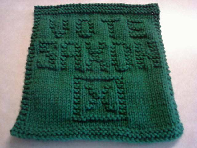 Doctor Who - Vote Saxon Dishcloth