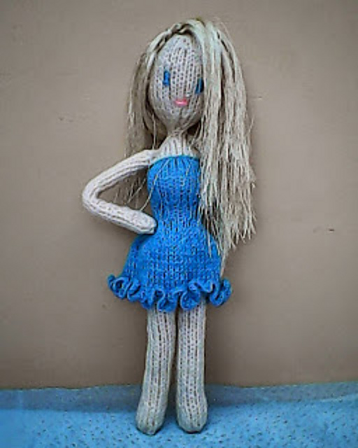 Ella knitted doll