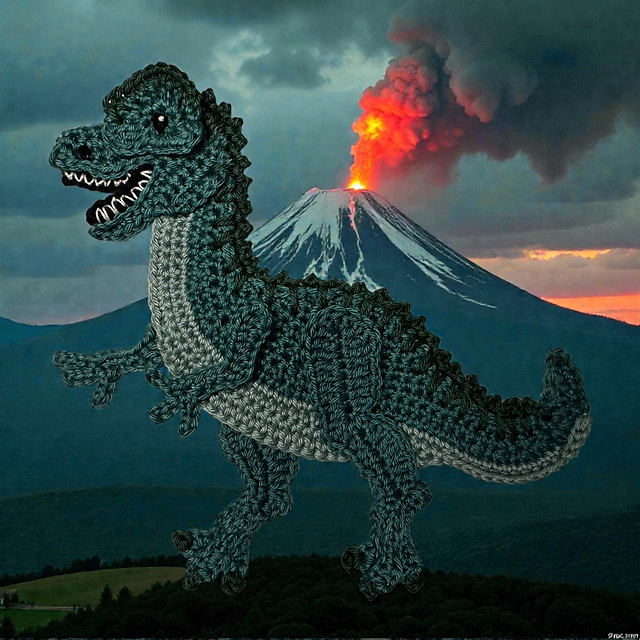 Crochet Dinosaur Giganotosaurus