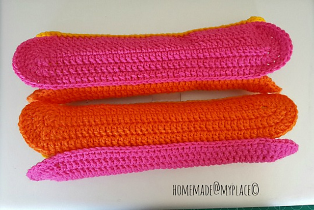 3 Ovals Wrist Warmers