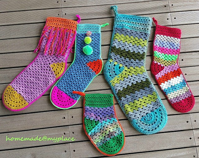 Five Christmas Stockings