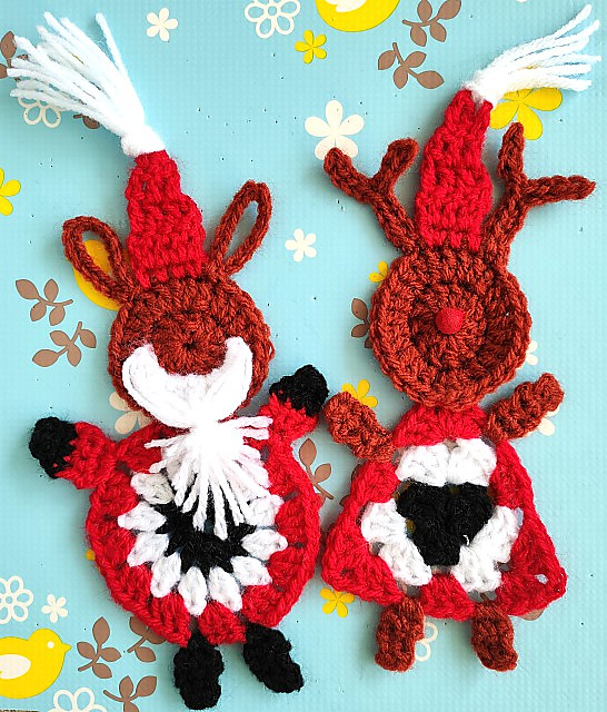 Granny Santa & Reindeer