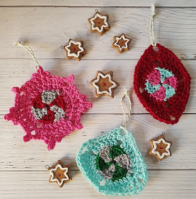 Peppermint Trio Ornaments