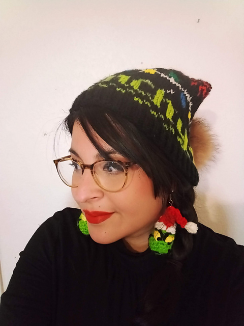 Grinchy Earrings or Ornament