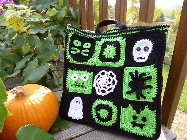 Halloween Squares Tote