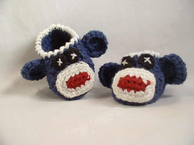 Sock Monkey Booties