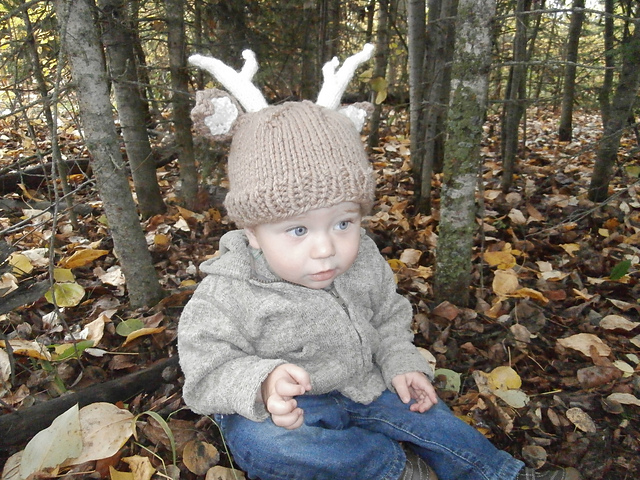 Woodland Stag Deer Baby Hat