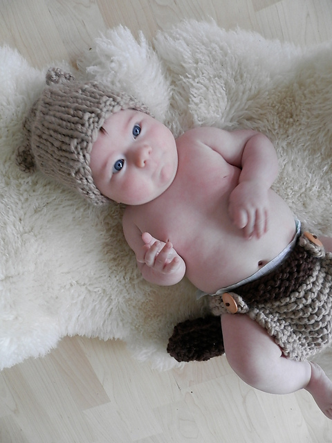 Woodland Beaver Kit Hat and Tail