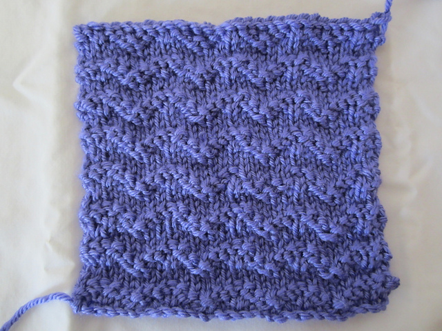 Reverse Stockinette Chevron 