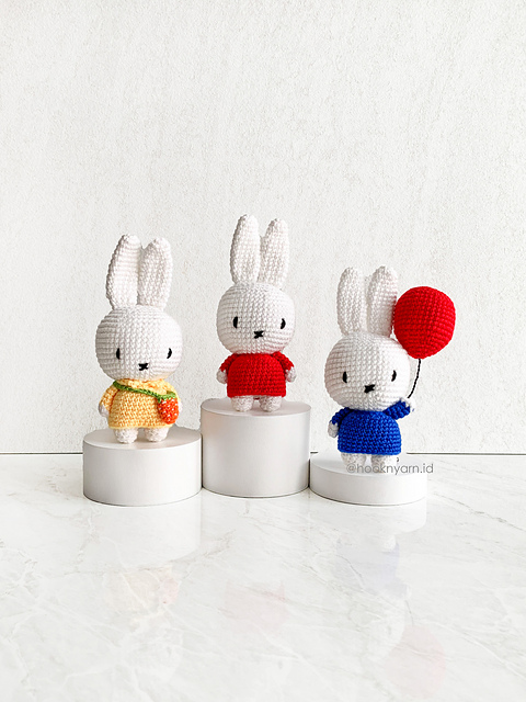 Trio Miffy Amigurumi Pattern