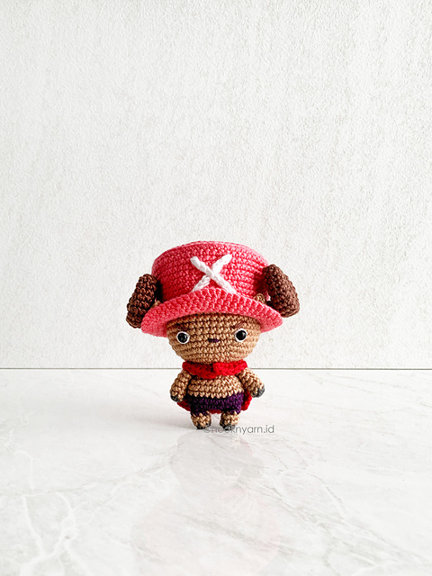 Tony Tony Chopper in Pink Hat Amigurumi