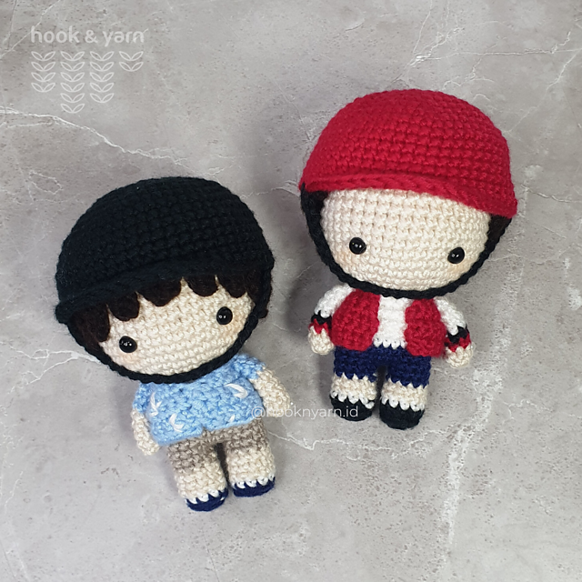 Blue Beach Boy Amigurumi