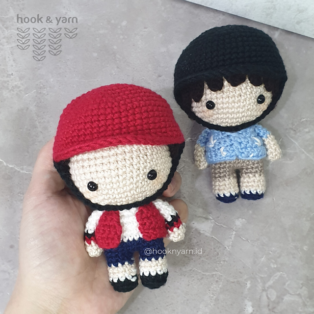 Red Beach Boy Amigurumi