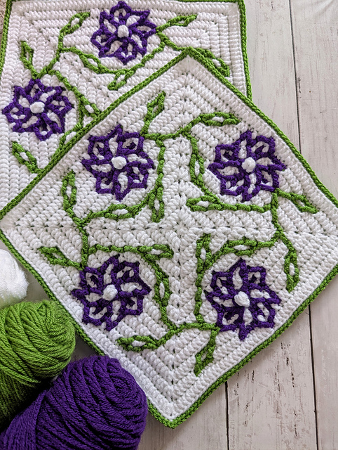 Floral Spring Mosaic Square