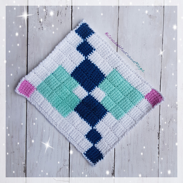 Ravelry Chain Link Tile pattern by Crochet Hooks and Magic