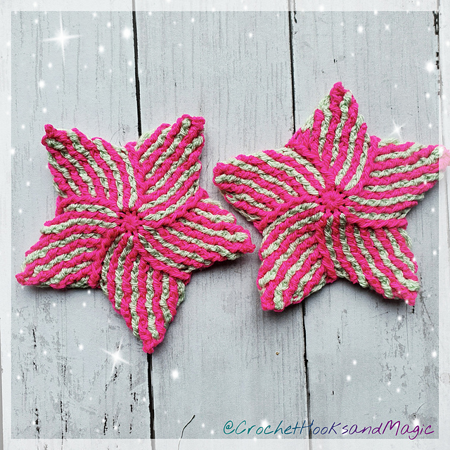 Ravelry Brioche Sea Star pattern by Crochet Hooks and Magic