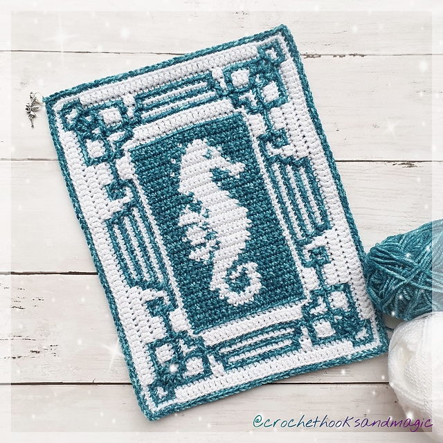 Ravelry: Mosaic Seahorse pattern by Crochet Hooks and Magic
