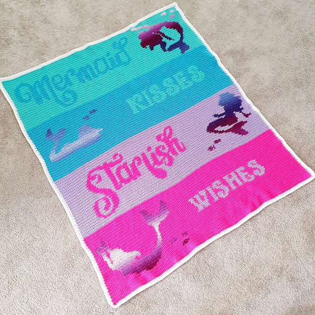 Mermaid Kisses Graphghan