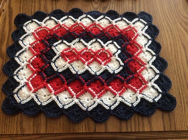 Bavarian Crochet Placemat