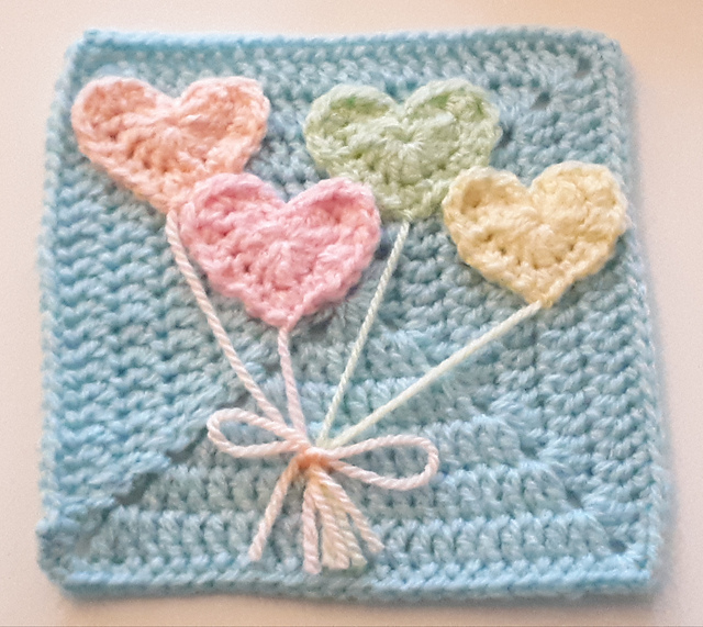 Heart Balloon Square