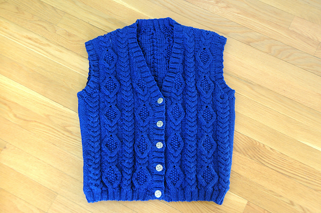 Cabled Vest