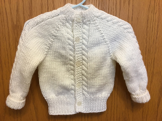 Simple Toddler Cabled Cardigan