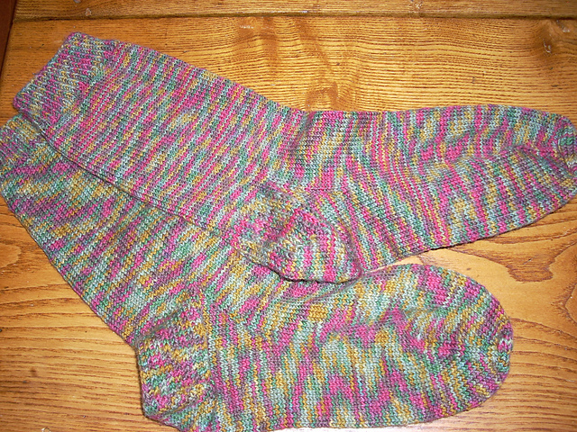Ravelry: A.J.'s Beginner's Sock pattern by Lyn Dorman