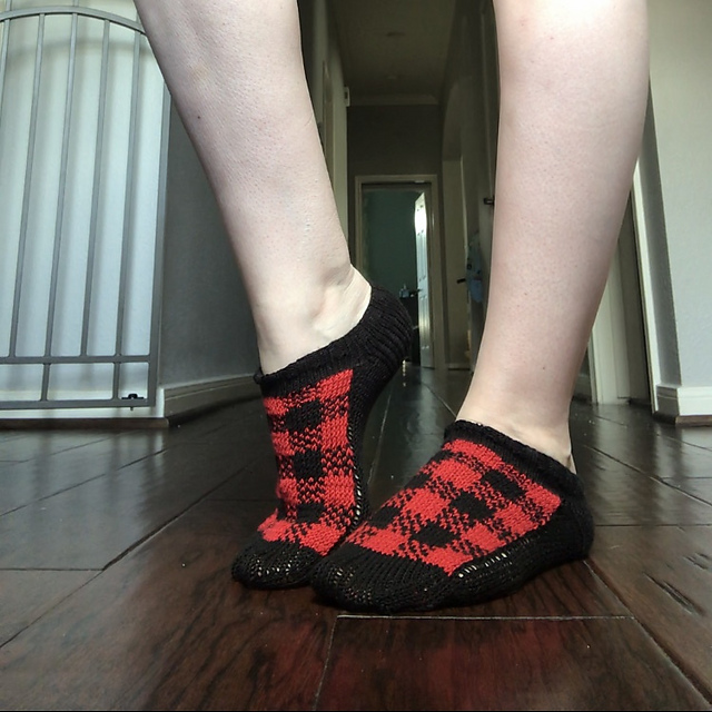 Buffalo Plaid Ankle Socks