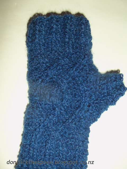 Twisty Cable Fingerless Gloves