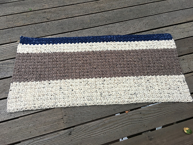 Grit Stitch Striped Rug
