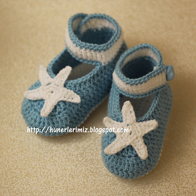 Baby Booties with Star
