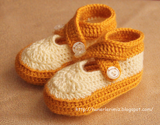 Double Strap Baby Booties