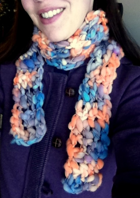 Super Easy Handspun Scarf