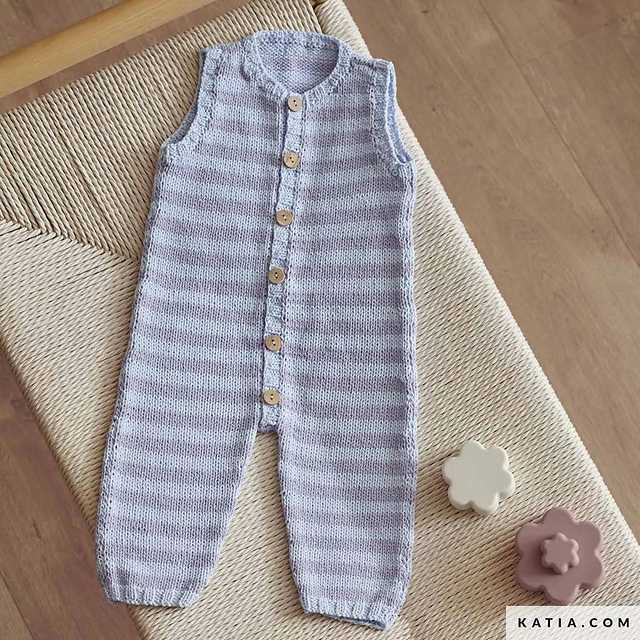 108-10 Striped baby romper