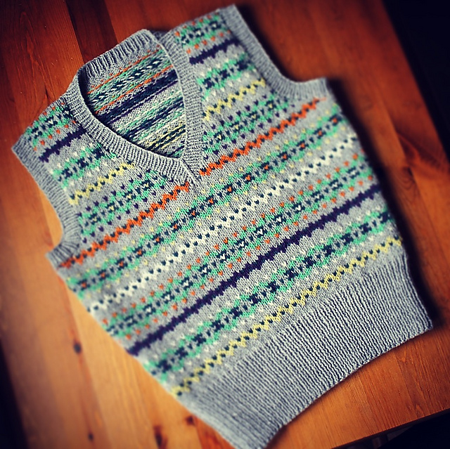 Fairisle tank / vest #7122