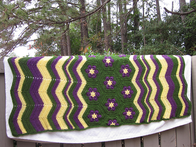 Mardi Gras Shawl