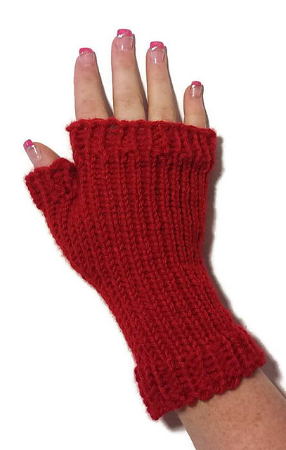 Single Rib Fingerless Glove